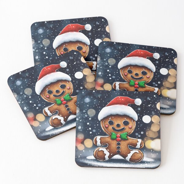 Item preview, Christmas and Holiday Gingerbread man - Watercolor & Ink 15 designed and sold by KBMediaArt.