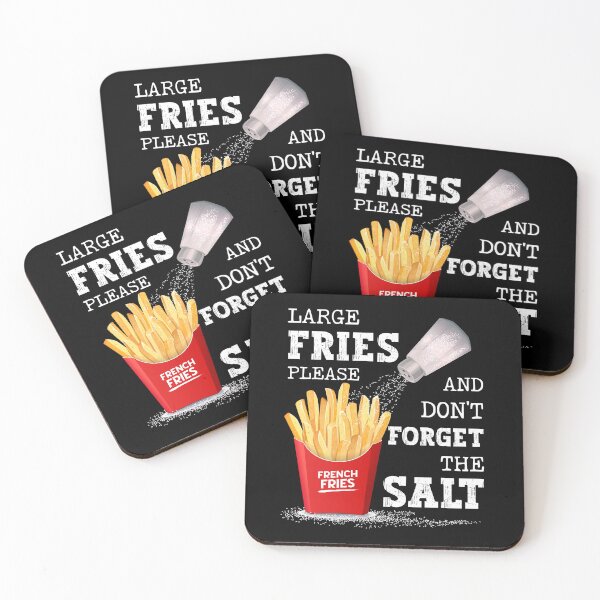 Aperçu de l'œuvre MAGA LARGE FRITES SVP ET N'OUBLIEZ PAS LE SEL créée et vendue par FlutteringWings.