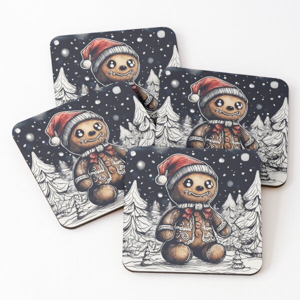 Item preview, Christmas and Holiday Gingerbread man - Watercolor & Ink 16 designed and sold by KBMediaArt.