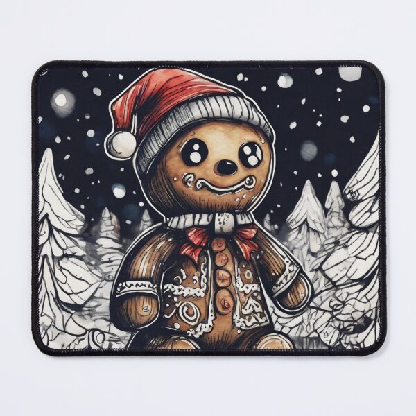Item preview, Christmas and Holiday Gingerbread man - Watercolor & Ink 16 designed and sold by KBMediaArt.