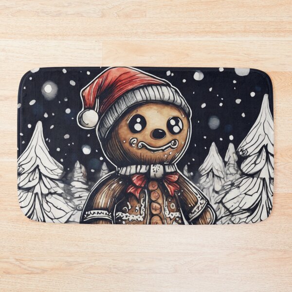 Item preview, Christmas and Holiday Gingerbread man - Watercolor & Ink 16 designed and sold by KBMediaArt.