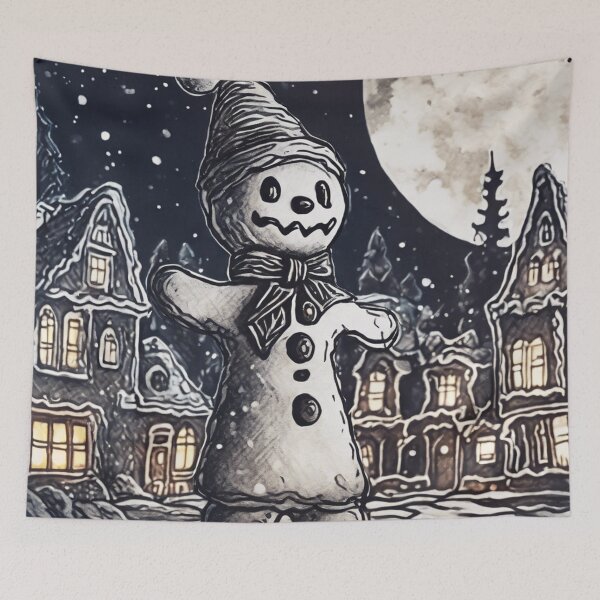 Item preview, Christmas and Holiday Gingerbread man - Watercolor & Ink 18 designed and sold by KBMediaArt.