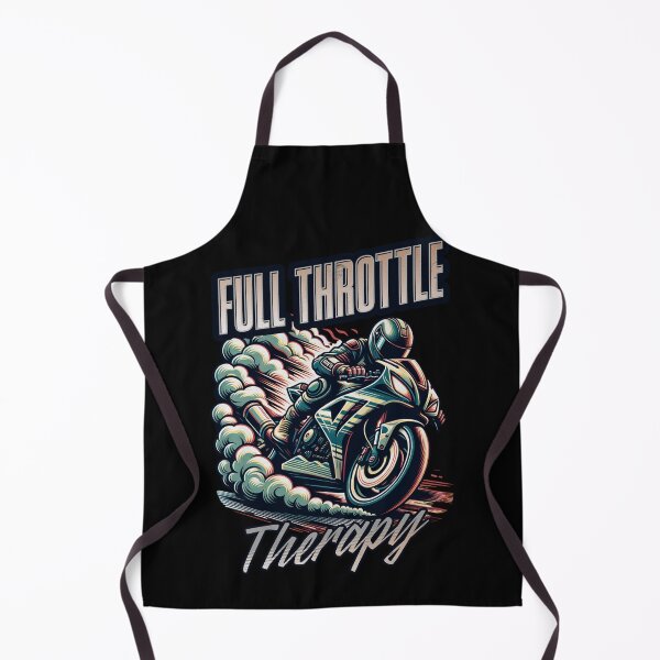 Item preview, Full Throttle Therapy Motorcycle Racing Drag Bike Burnout Drag Racing Motor Bike Fast Bike designed and sold by CarantinedChaos.