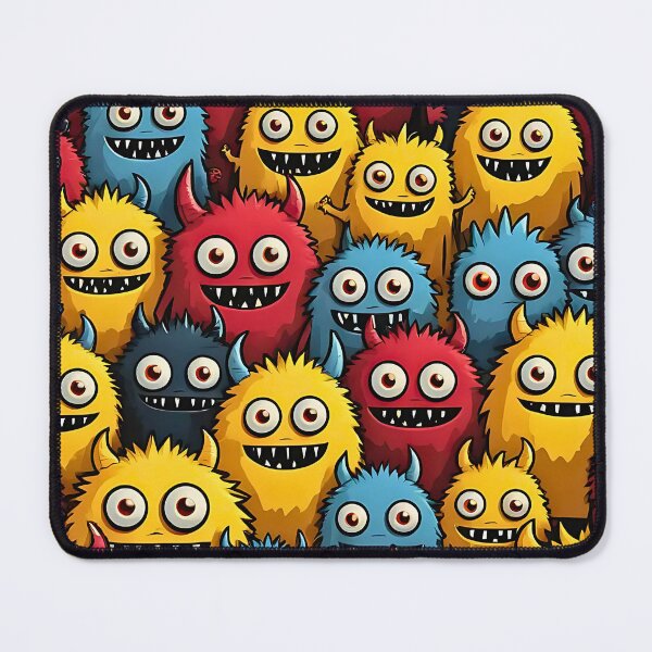 Item preview, Bunch of Little Cute Monsters cartoon kids poster designed and sold by BorgSpareParts.