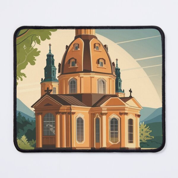 Item preview, Frauenkirche Vintage Travel Poster designed and sold by TravelerRat.