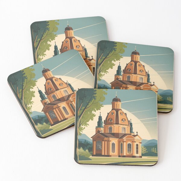 Item preview, Frauenkirche Vintage Travel Poster designed and sold by TravelerRat.