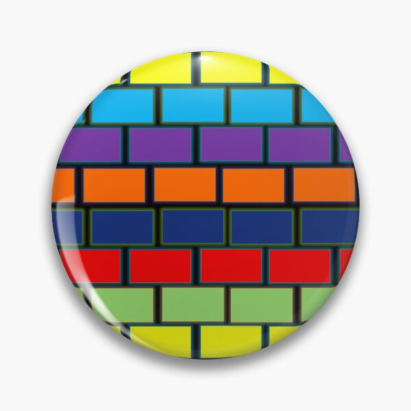 Item preview, Multi-colored Brick Wall - Artistic Pattern Design designed and sold by signshirtz.