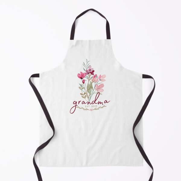 Item preview, Grandma EST 2025 - Wild Flower Bouquet designed and sold by patternjp.