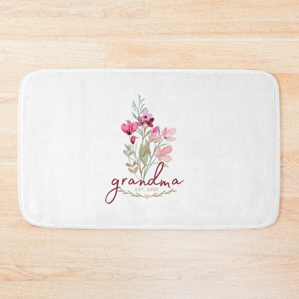 Item preview, Grandma EST 2025 - Wild Flower Bouquet designed and sold by patternjp.
