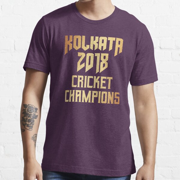 "Kolkata 2018 Cricket Champions Indian League T Shirt" Tshirt for Sale by ravishdesigns