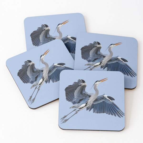 Item preview, Blue Heron Flying With Mouth Open designed and sold by KVB Design.
