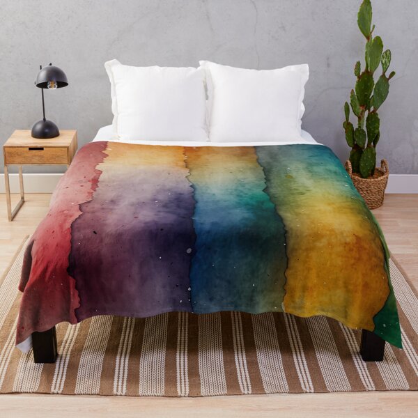 Item preview, Rustic Rainbow Stripes in Watercolor designed and sold by Vitalka-uk.