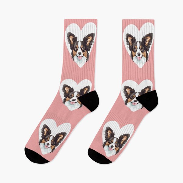 Item preview, Smiling - Black and Tan Chihuahua - Cute Dog Face in a Heart designed and sold by patternjp.