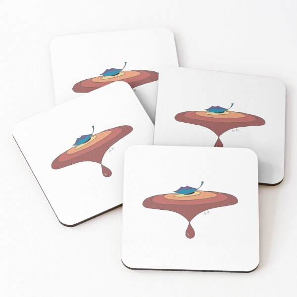 Item preview, Lonely leaf on the water with drops designed and sold by marinasfamily.