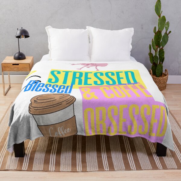 Item preview, Stressed, Blessed & Coffee Obsessed designed and sold by Shamrocx.