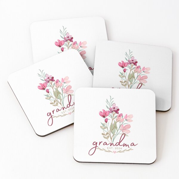 Item preview, Grandma EST 2024 - Wild Flower Bouquet designed and sold by patternjp.