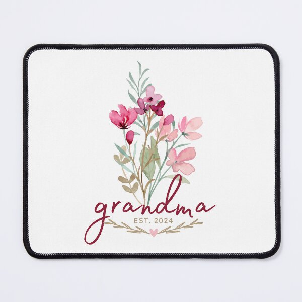 Item preview, Grandma EST 2024 - Wild Flower Bouquet designed and sold by patternjp.