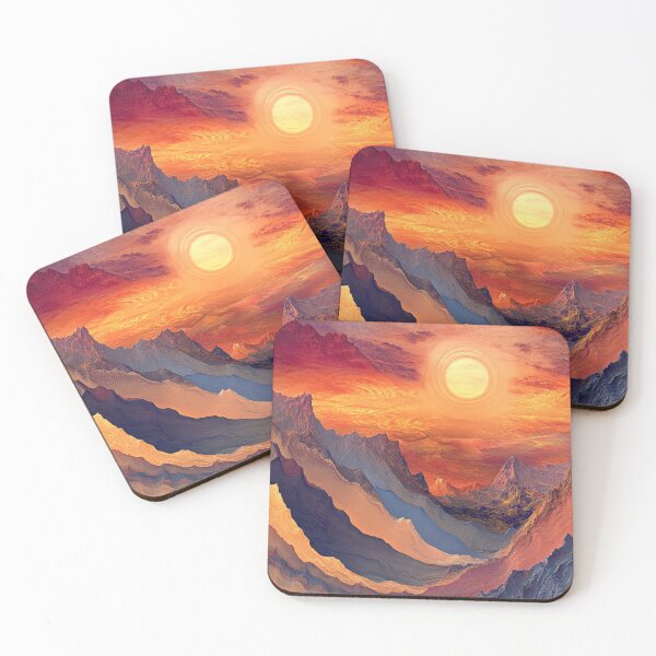 Item preview, Pastel Mountains Landscape designed and sold by NicolasGlowArt.
