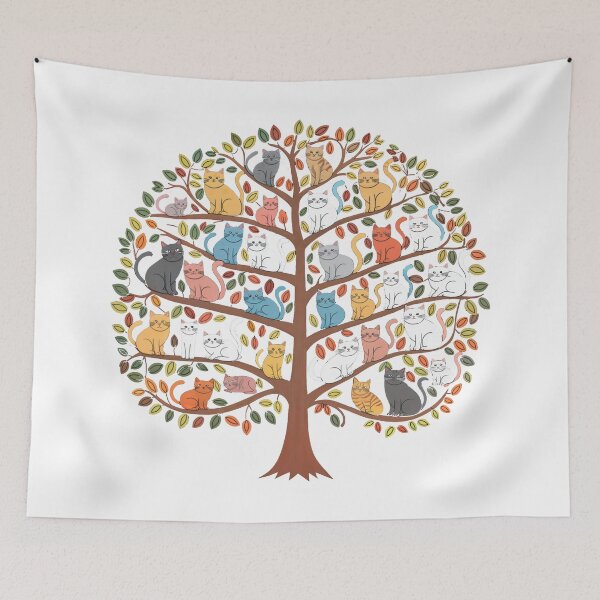 Item preview, T-Shirt Design Trending: CATS ON TREE designed and sold by ForeverPrintsOK.
