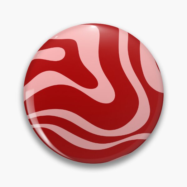 Item preview, Modern Retro Liquid Swirl Fluid Abstract Bold Red and Pink designed and sold by kierkegaard.