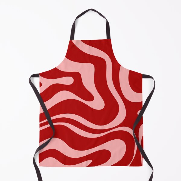 Item preview, Modern Retro Liquid Swirl Fluid Abstract Bold Red and Pink designed and sold by kierkegaard.
