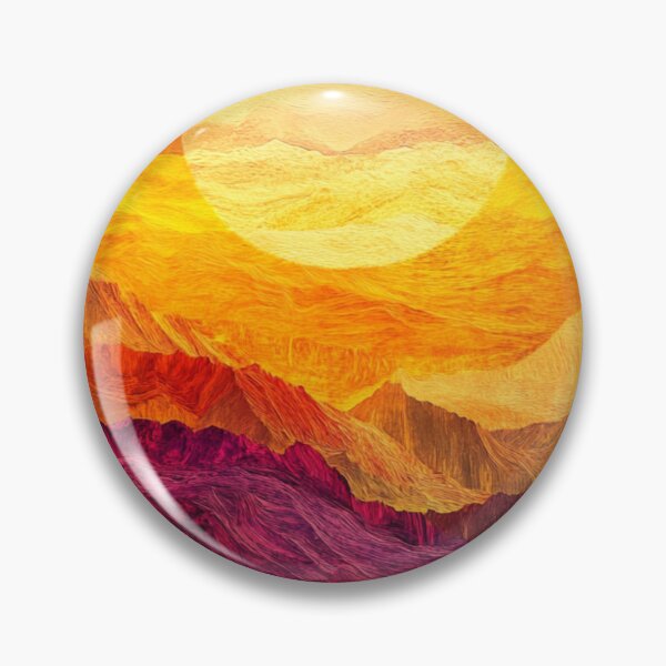 Artikelvorschau, Abstrakte Pastell Berge Sonnenaufgang entworfen und verkauft von NicolasGlowArt.