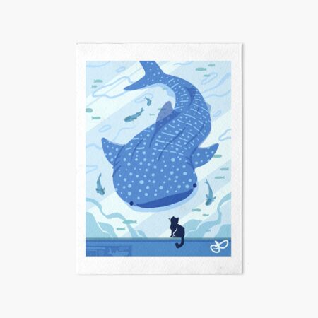 Item preview, Whale shark and cat  designed and sold by RobyntheArtist.