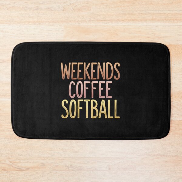 Item preview, Retro Weekends Coffee And Softball Funny Softball Mama designed and sold by clothesy7.
