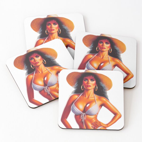 Item preview, 80s Hot Summer Woman designed and sold by PulpVintage.