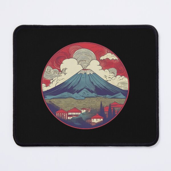 Item preview, Geometric Balance: Mount Vesuvius and Pompeii designed and sold by Farid1Shop.