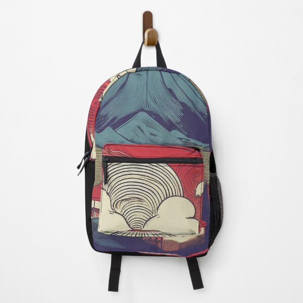 Item preview, Geometric Balance: Mount Vesuvius and Pompeii designed and sold by Farid1Shop.