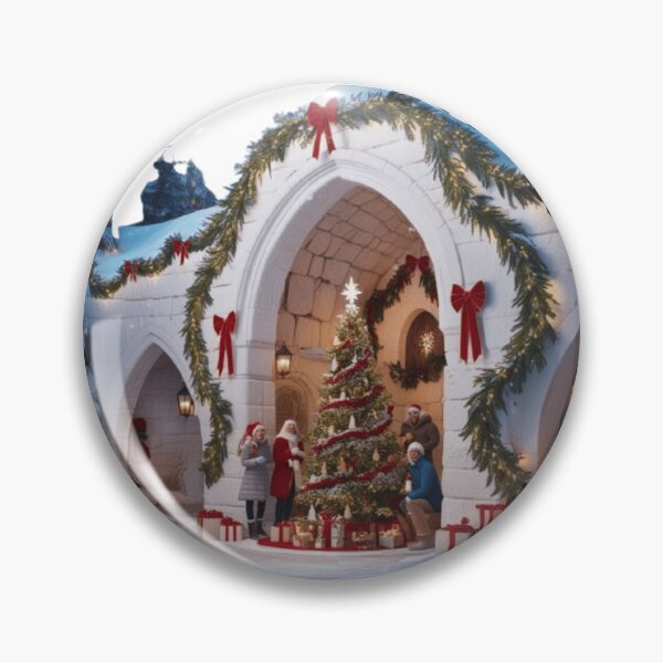 Item preview, A serene and festive winter wonderland Christmas scene designed and sold by Elegacy77.