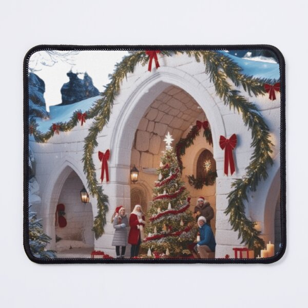 Item preview, A serene and festive winter wonderland Christmas scene designed and sold by Elegacy77.