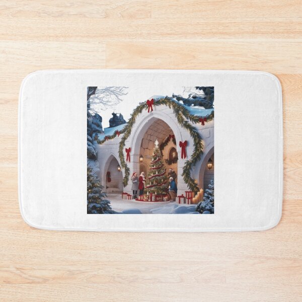 Item preview, A serene and festive winter wonderland Christmas scene designed and sold by Elegacy77.