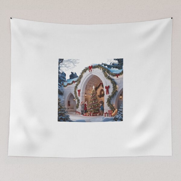 Item preview, A serene and festive winter wonderland Christmas scene designed and sold by Elegacy77.