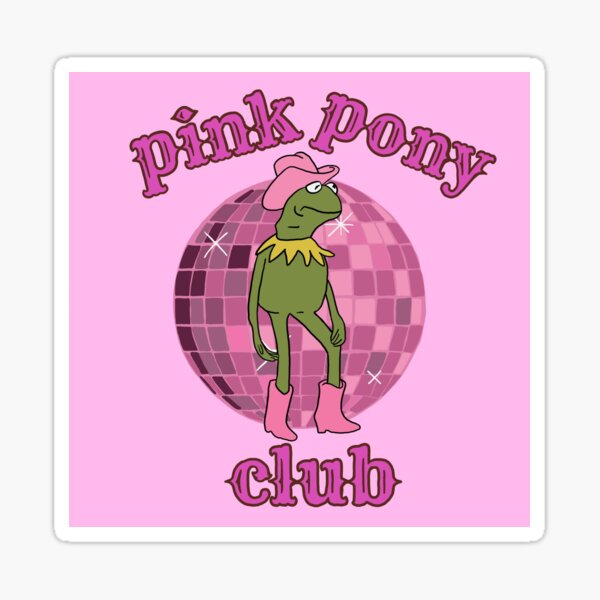 Item preview, Kermit pink pony club - pink version  designed and sold by RobyntheArtist.