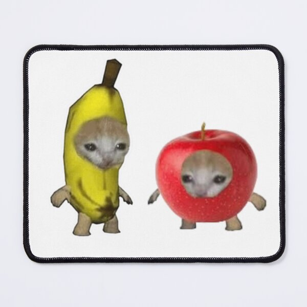 Item preview, Apple and Banana Cat designed and sold by KittyNTinyMitty.