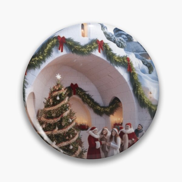 Item preview, A serene and festive winter wonderland Christmas scene depicting the Milk Grotto designed and sold by Elegacy77.