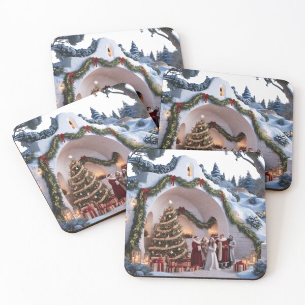 Item preview, A serene and festive winter wonderland Christmas scene depicting the Milk Grotto designed and sold by Elegacy77.