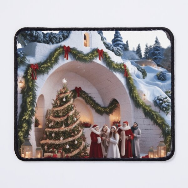 Item preview, A serene and festive winter wonderland Christmas scene depicting the Milk Grotto designed and sold by Elegacy77.