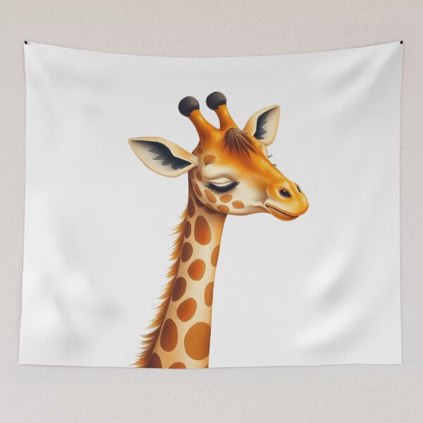 Item preview, Children's Giraffe Illustration designed and sold by thebigleebowski.
