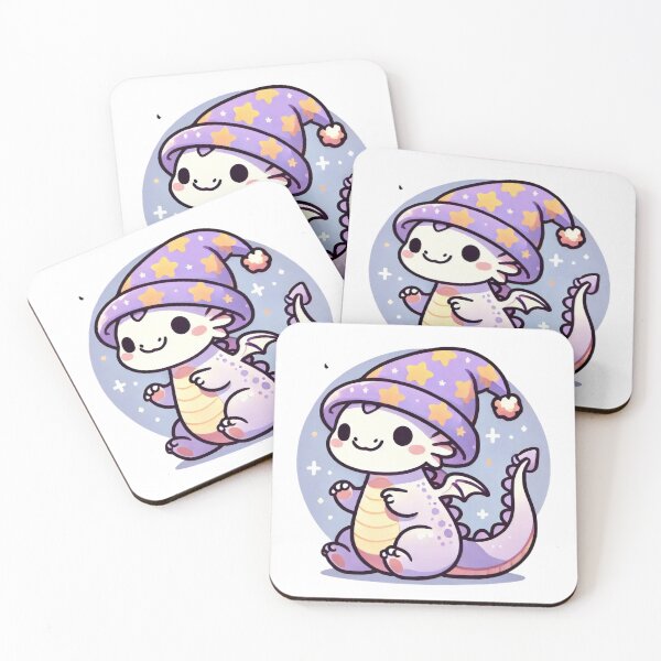 Item preview, Cute Dragon in Starry Hat Holiday Illustration designed and sold by AIARTIST1.