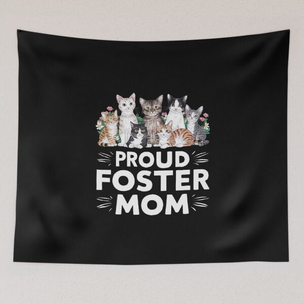Item preview, Cute Foster Cats - Proud Foster Mom Design designed and sold by love3617.