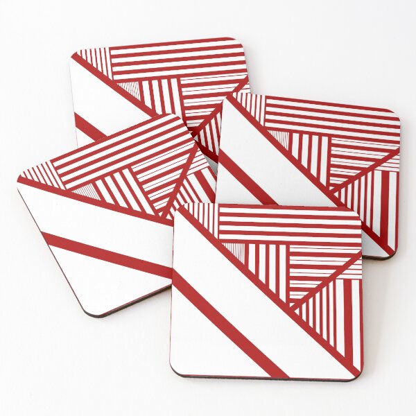 Item preview, Triangle Stripes in Red and White designed and sold by LAEC-Shop.