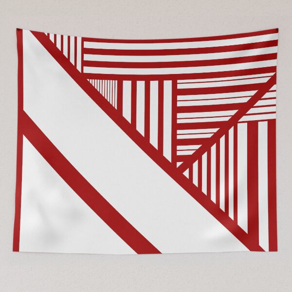 Item preview, Triangle Stripes in Red and White designed and sold by LAEC-Shop.