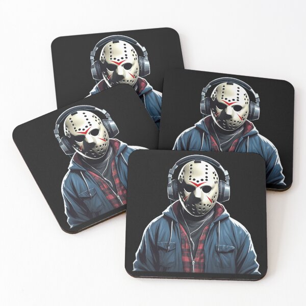 Item preview, Hockey Mask Hoodie, Horror Anime, Headphones designed and sold by Burn-Ego.