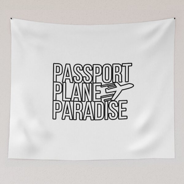 Item preview, passport, plane, paradise designed and sold by keerys.