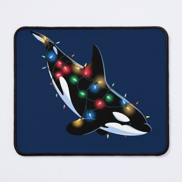 Item preview, Orca Wrapped in Christmas Lights designed and sold by Situstshirts.