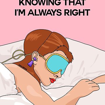 Artwork thumbnail, How I sleep at night knowing that I'm always right by Sasa Elebea by Sabrina Brugmann