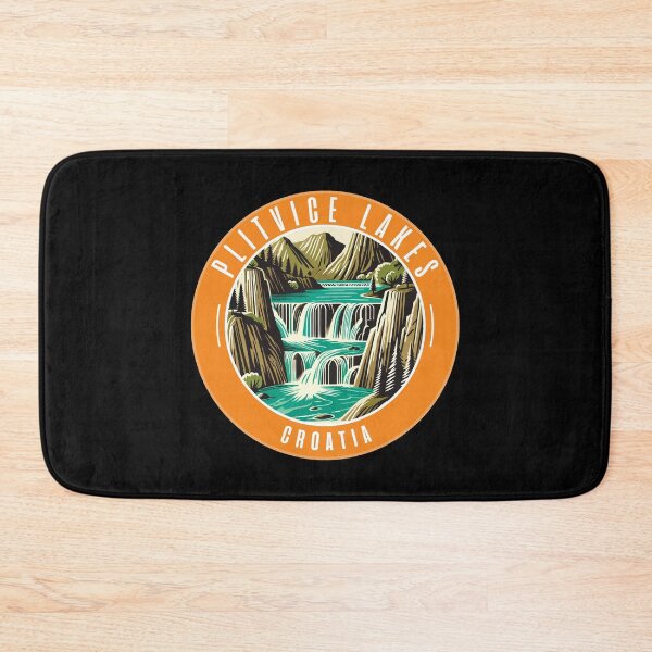 Item preview, Retro Plitvice Lakes National Park Landscape designed and sold by MaateoDesign.